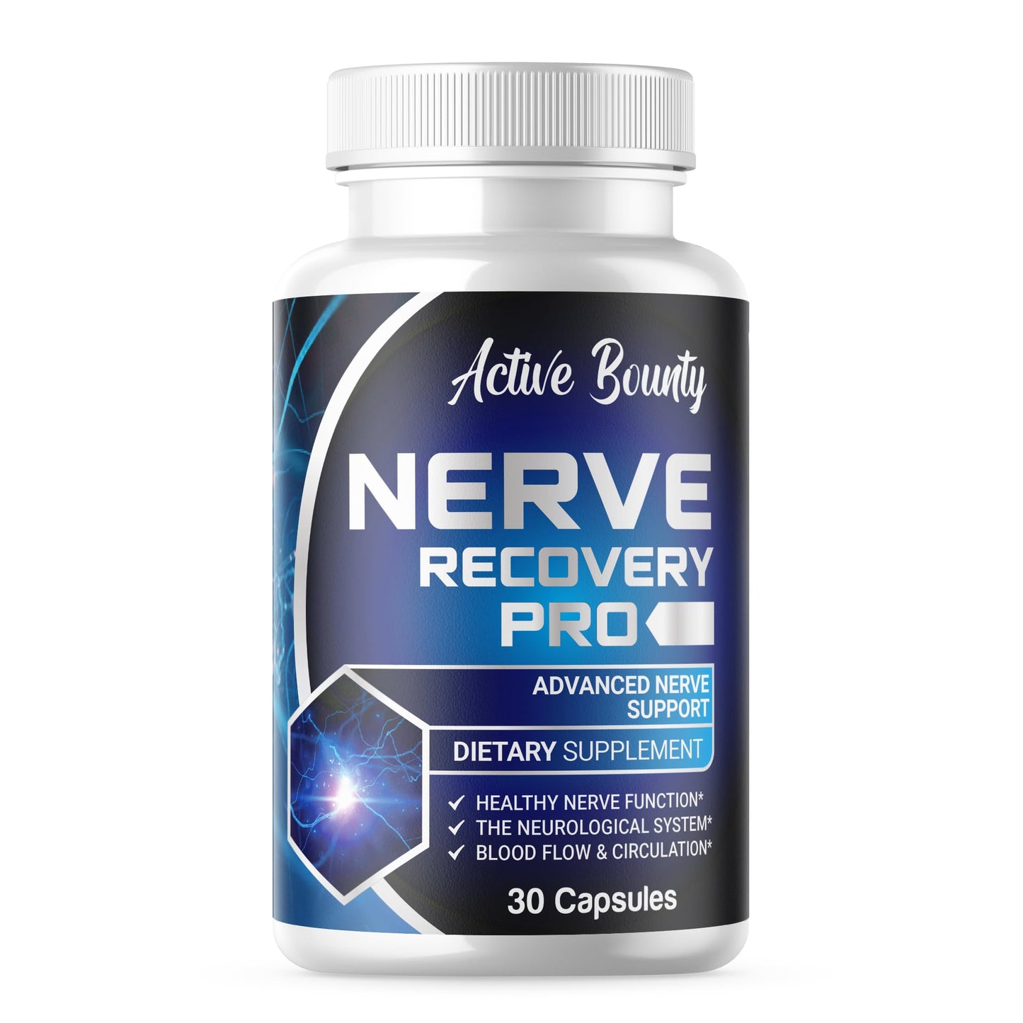 Nerve Recovery Pro – Nerve Support Supplement with Alpha-Lipoic Acid, Turmeric & Acetyl-L-Carnitine – 30 Capsules - 1 Pack